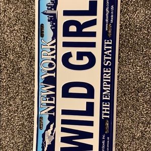 decorative license plate sign